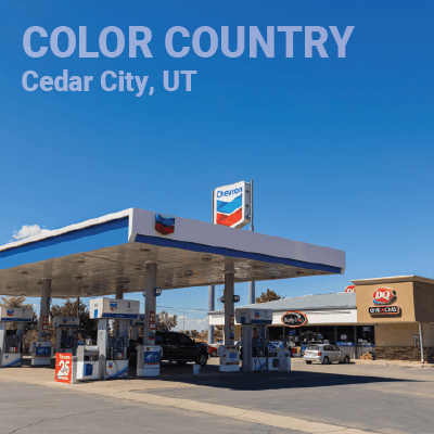 RallyStop RallyStop #4 - Color Country Chevron location in Cedar City - Chevron branded gas station