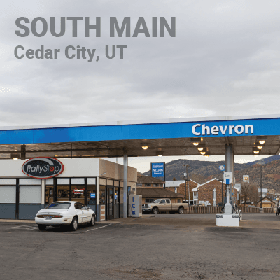 RallyStop RallyStop #2 - South Main Chevron location in Cedar City - Chevron branded gas station