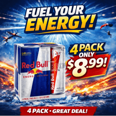 Red Bull 4 pack promo
